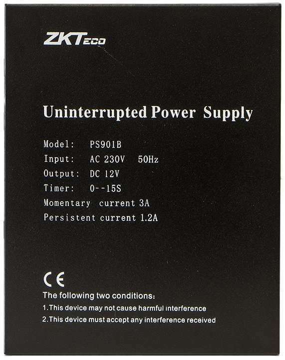 PS90B PSU Front - NZTeco Limited - ZKTeco PS901B Power Supply