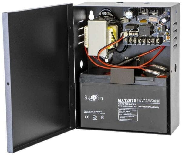 ZKTeco PS901B Power Supply with Battery Backup 12V DC 3A PSU with