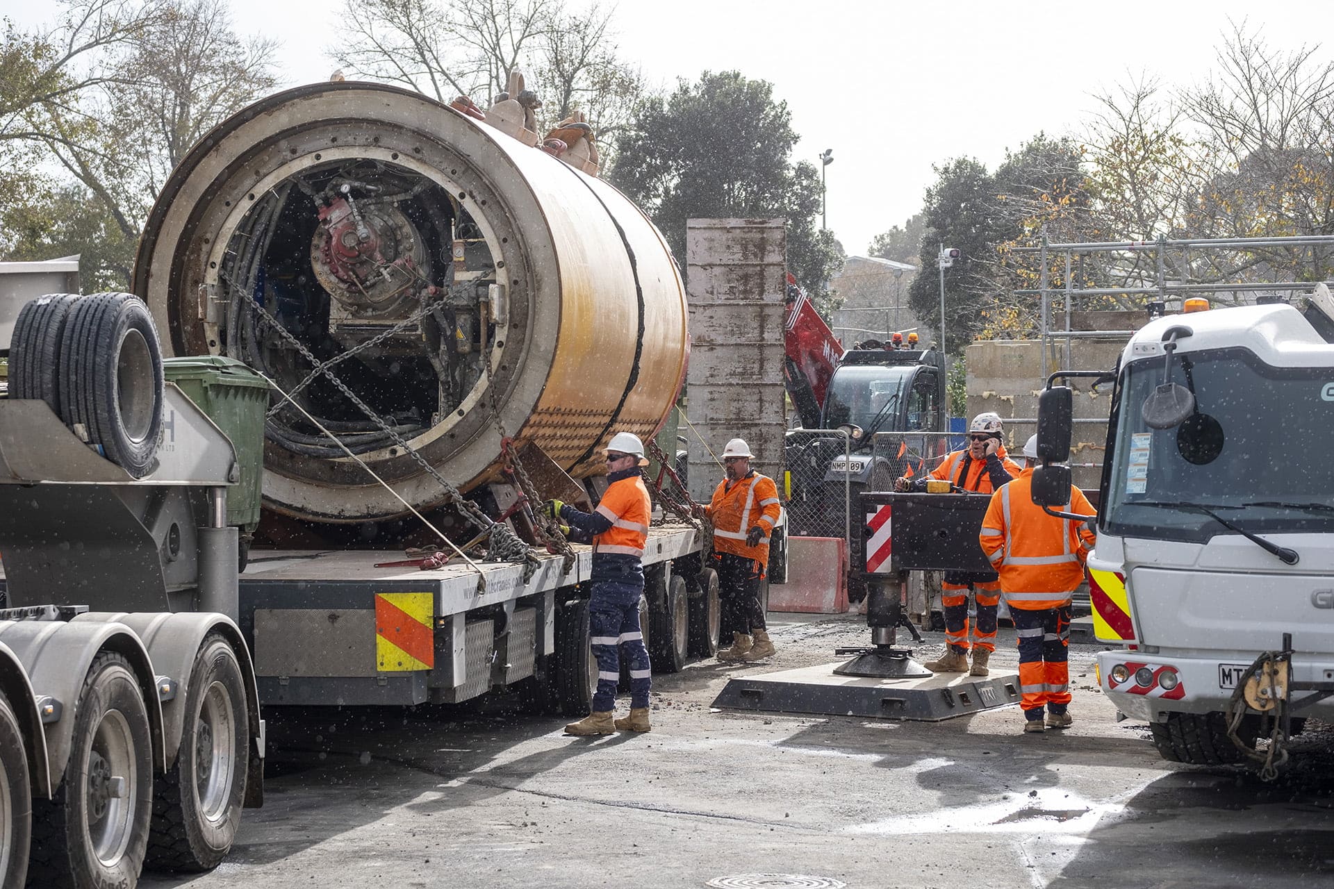 NZTeco Case Study - Central Interceptor's Domenica micro-TBM arrives to begin work on the next link sewer