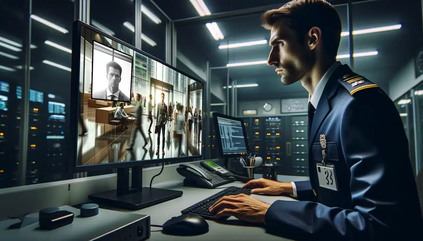 4K CCTV camera with facial recognition technology.