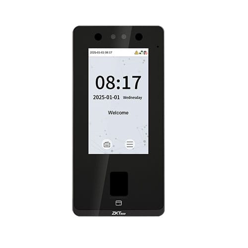 ZKTeco SenseFace 4A front view with touchscreen and fingerprint reader