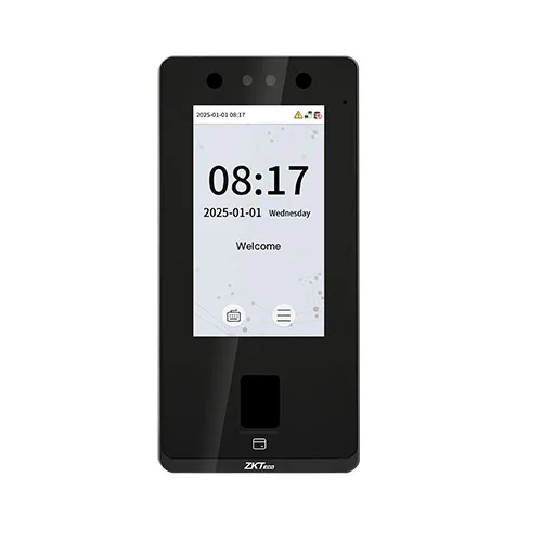ZKTeco SenseFace 4A front view with touchscreen and fingerprint reader