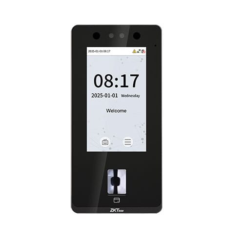 ZKTeco SenseFace 4A front view with illuminated fingerprint reader