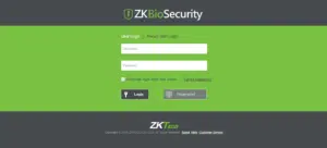 ZKBioSecurity 3200: Legacy Web-Based Security Platform