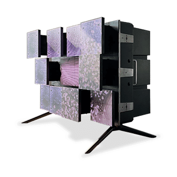 ZKDigimax Mechanical LED Display – Customisable, dynamic LED screen with motion effects for eye-catching advertising and creative displays.