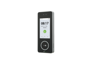 ZKTeco SpeedPalm V5L biometric terminal side angle highlighting its sleek design and robust build.