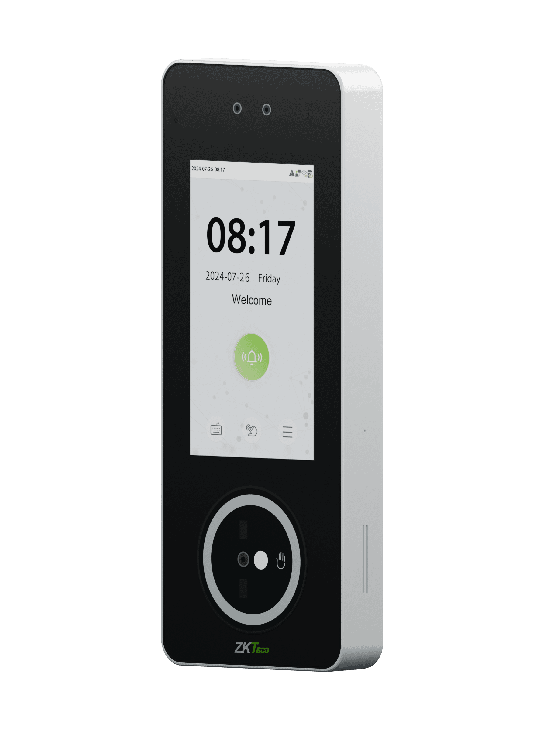 ZKTeco SpeedPalm V5L face and palm attendance terminal, shown in a genuine product render