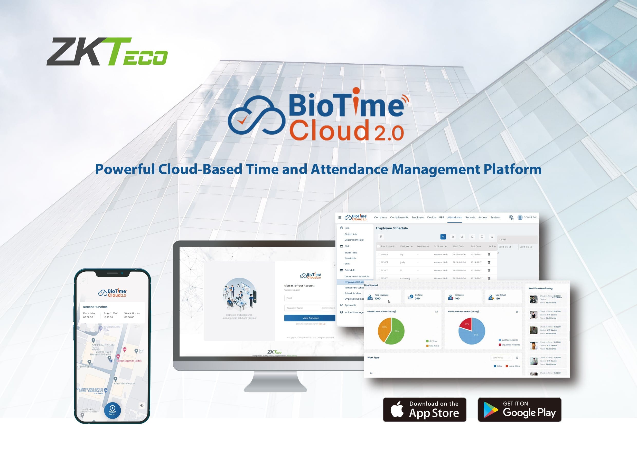 ZKBio Time Cloud - Powerful Cloud Based Time & Attendance and Workforce Management