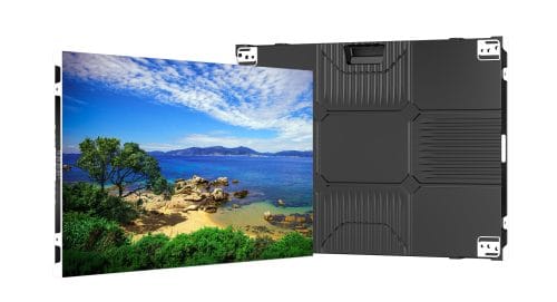 ZKDigimax LED Indoor display cabinet showing front and rear panels