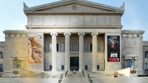 ZKDigimax LED Outdoor display used on a cultural venue exterior