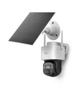 NGTeco SH01-C4HN 4G Solar Powered PTZ Camera with HD resolution, motion tracking, and IP66 weatherproof design
