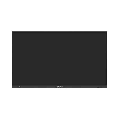 ZK-IWBE Series 4K Smart Interactive Whiteboard with Android 13, anti-glare glass, and multi-touch support.
