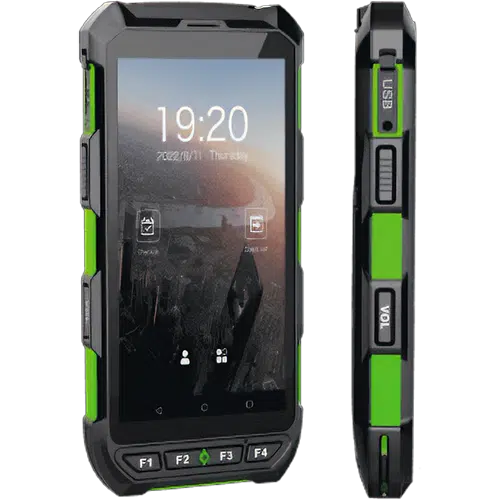 Genuine Horus H1 portable attendance terminal, front and side