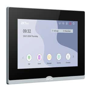ZKTeco VT07-B26L-W 7-inch Smart Indoor Monitor with Video Intercom and Alarm Inputs