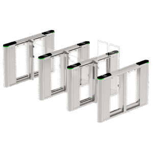 ZKTeco SBTL8000 Speed Gates – Stainless Steel Swing Turnstile with Biometric Access