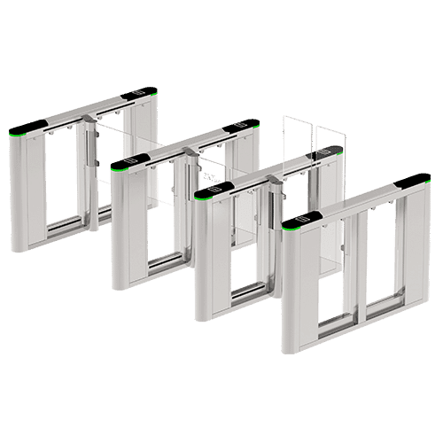 ZKTeco SBTL8000 Speed Gates – Stainless Steel Swing Turnstile with Biometric Access