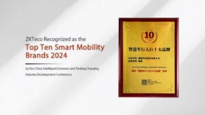 ZKTeco Recognized as the Top Ten Smart Mobility Brands 202403