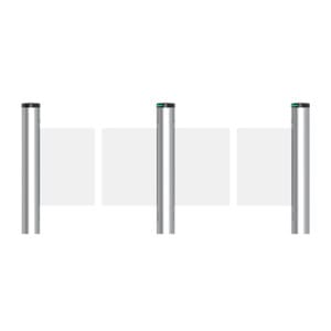 ZKTeco Saturn Swing Barrier Turnstile – RFID, QR, and Facial Recognition