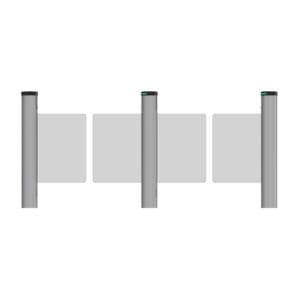 ZKTeco Saturn Swing Barrier Turnstile – RFID, QR, and Facial Recognition