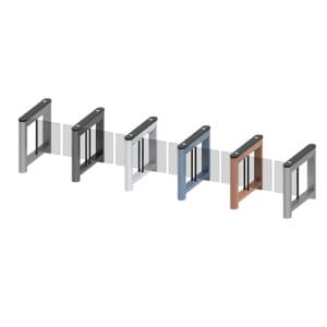 ZKTeco Saturn Swing Barrier Turnstile – RFID, QR, and Facial Recognition