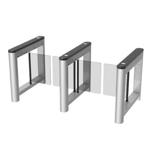 ZKTeco Saturn Swing Barrier Turnstile – RFID, QR, and Facial Recognition