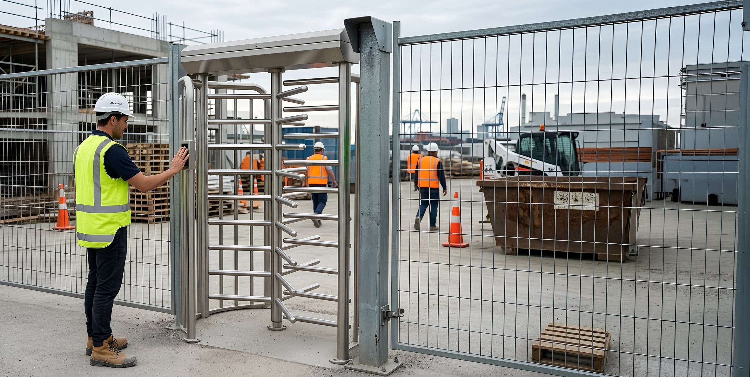 ZKTeco FHT2300 Full Height Turnstile - NZTeco - New Zealand - Auckland