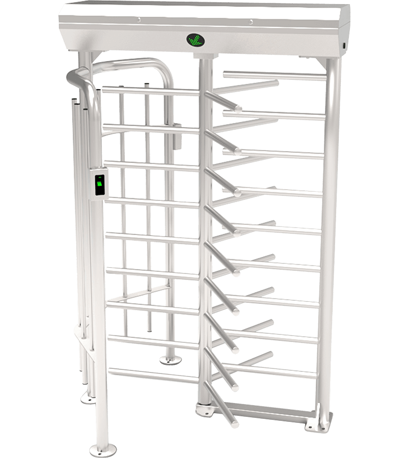 ZKTeco FHT2300 Single Lane Full Height Turnstile with Biometric Access Control - NZTeco - Auckland - NZ