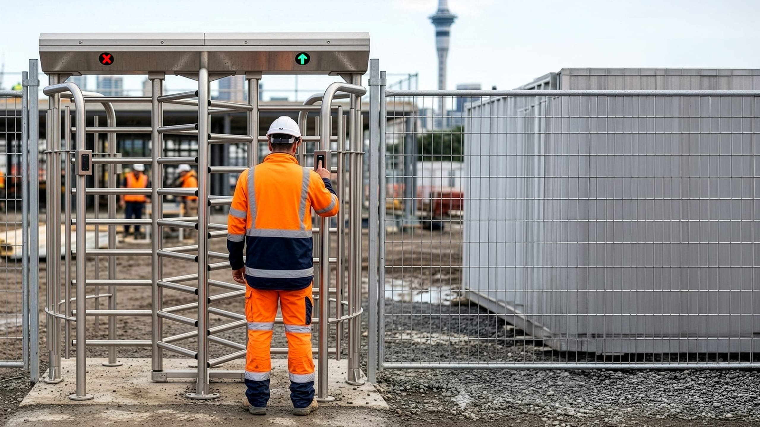 ZKTeco FHT2300D Dual Lane Access Control Turnstile with Biometric Fingerprint - NZTeco - Auckland - New Zealand