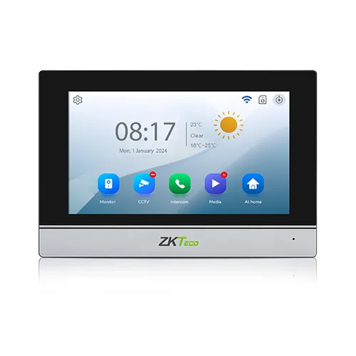 ZKTeco VK07-C51L 4-wire villa video intercom kit with ZSmart app support - Indoor Monitor