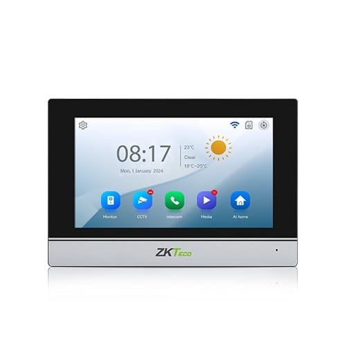 ZKTeco VK07-C52L 4-wire villa video intercom kit with ZSmart app support - Indoor Monitor