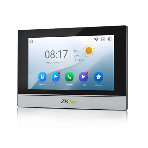 ZKTeco VK07-C52L 4-wire villa video intercom kit with ZSmart app support - Indoor Monitor