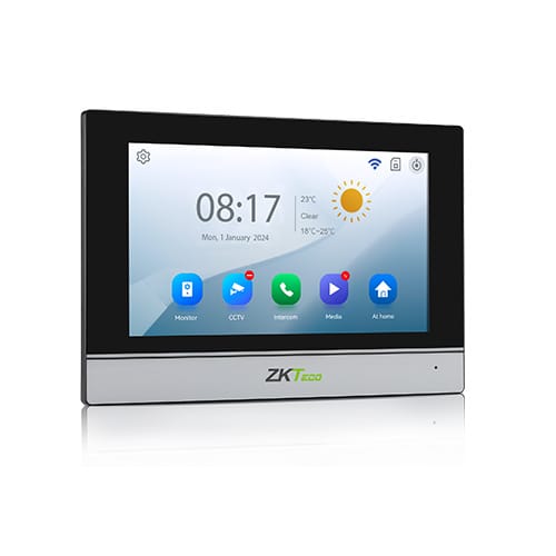 ZKTeco VK07-C52L 4-wire villa video intercom kit with ZSmart app support - Indoor Monitor