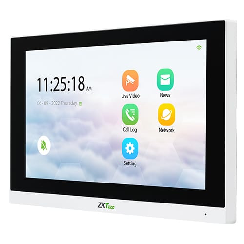 ZKTeco VT07-B01 smart IP indoor video monitor with 7 inch touch screen