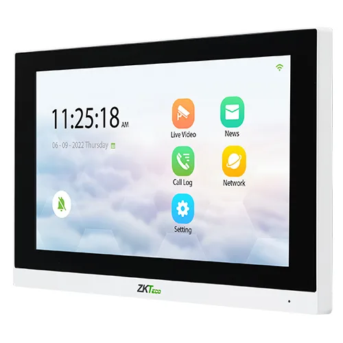 ZKTeco VT07-B01 smart IP indoor video monitor with 7 inch touch screen