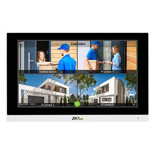 ZKTeco VT07-B01 smart IP indoor video monitor with 7 inch touch screen