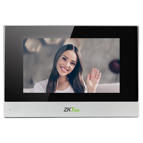 ZKTeco VT07-B22L smart video indoor monitor with PoE and SIP 2.0 support