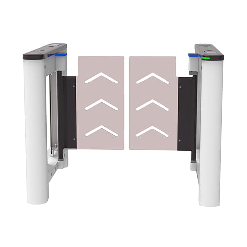 ZKTeco Saturn-S1000 Pro single-lane smart swing barrier front view
