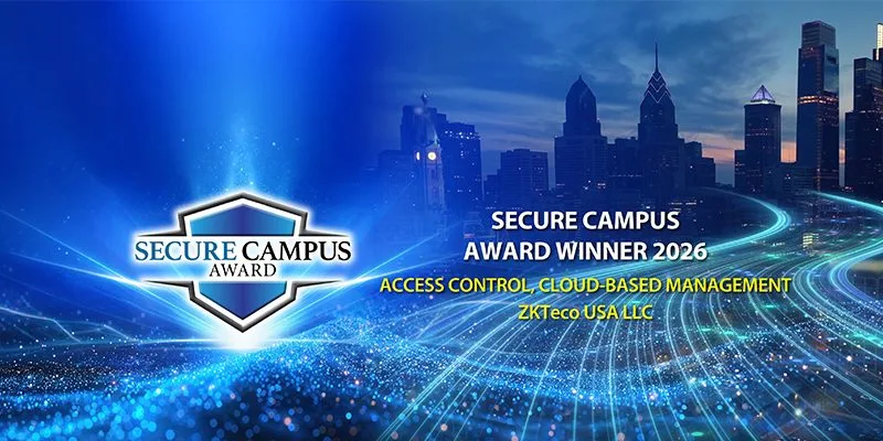 ZKTeco USA receives the 2026 Secure Campus Award for Certus cloud-based access control management