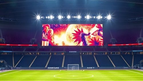 ZKDigimax DG01-C1 indoor rental LED display installed at an event venue