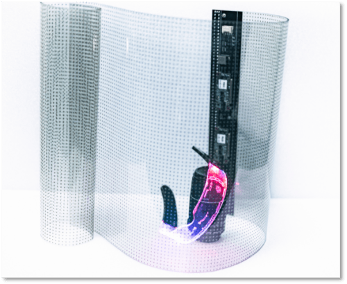 ZKDigimax LED Crystal Film Screen flexible transparent LED film