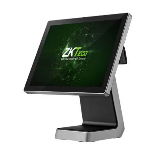 ZKTeco ZKBio710 15-inch all-in-one POS terminal angled view