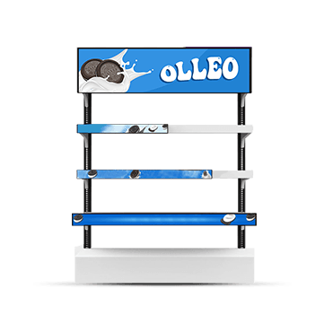 ZKDigimax Bar Signage retail shelf display with LCD shelf screens and electronic shelf labels
