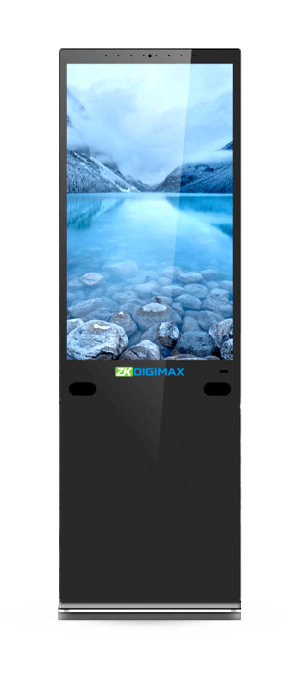 ZKDigimax AI standing signage DG03-A4F 43 and 55 inch interactive digital display