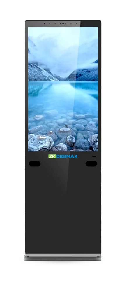 ZKDigimax AI standing signage DG03-A4F 43 and 55 inch interactive digital display