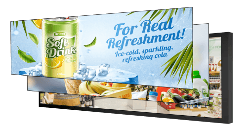 ZKDigimax LCD Shelf Display ultra-wide retail digital signage