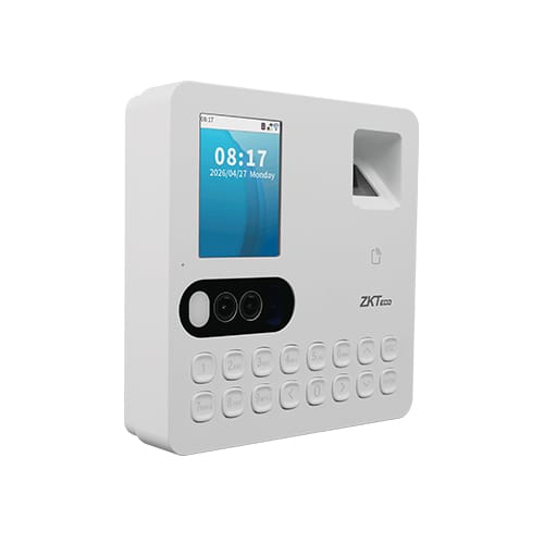 ZKTeco SenseFace T3 time and attendance terminal angled front view