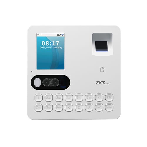 ZKTeco SenseFace T3 multi-biometric time and attendance terminal front view