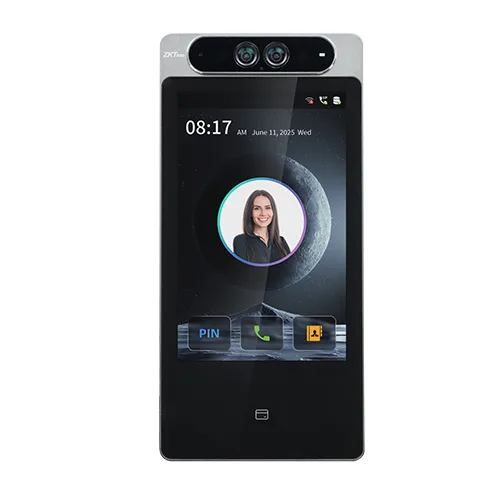ZKTeco FaceTima 8 access control terminal, front card configuration shown