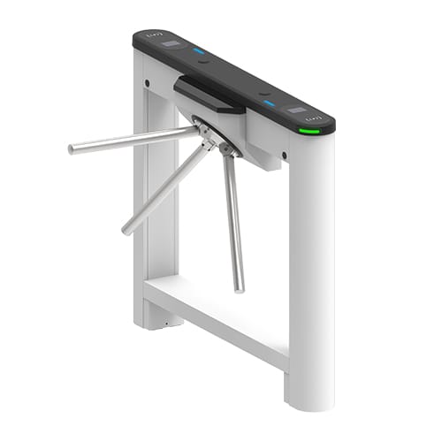 ZKTeco Saturn-T1000 Pro tripod turnstile, opposite angled view