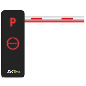 BGM1000 barrier front view with red LED indication and straight boom